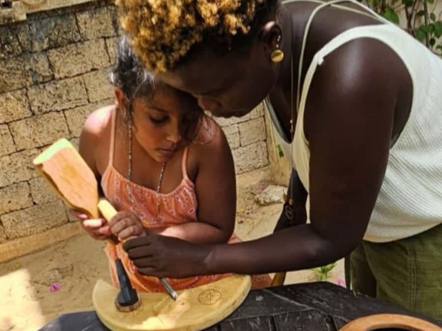 Beginner Swahili Woodcarving Classes with Woman Woodcarver - Why learning from a woman woodcarver matters