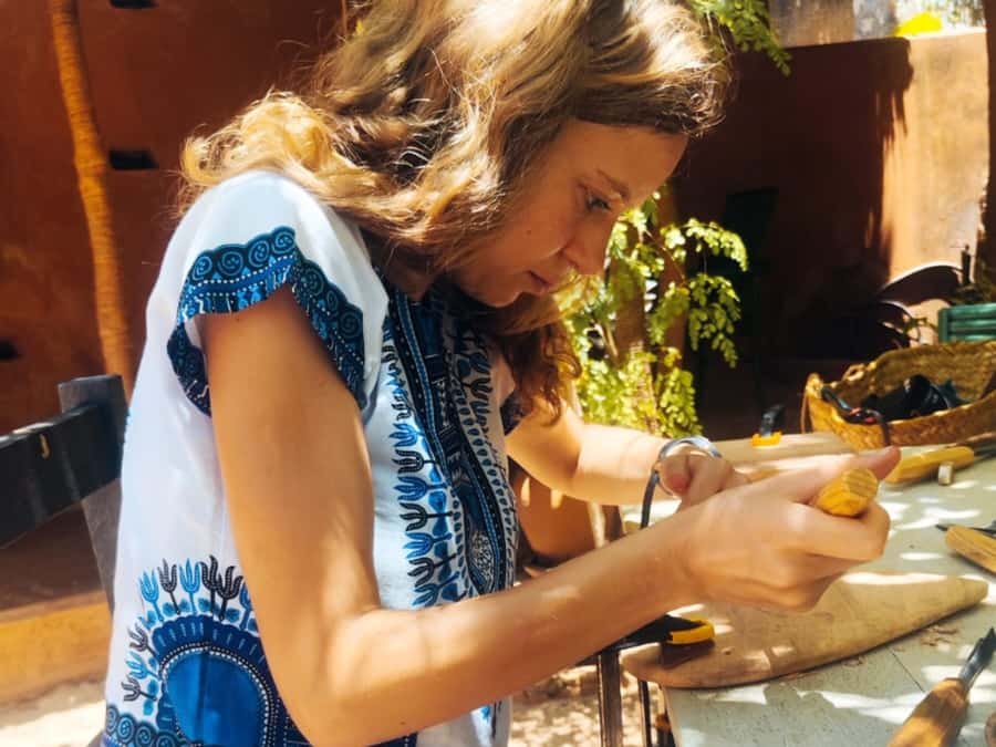 Beginner Swahili Woodcarving Classes with Woman Woodcarver - The refreshments and the human touch