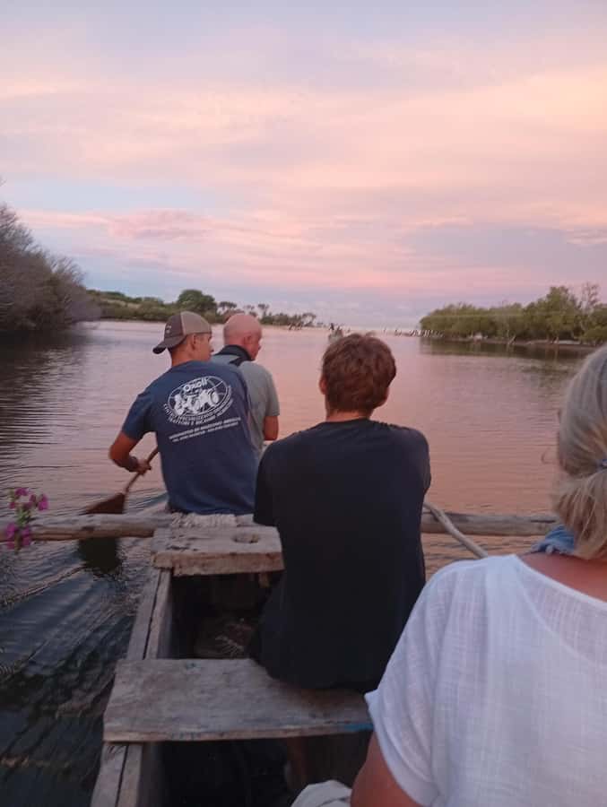 Diani Beach: Kongo River Sunset Experience in a canoe - Kongo Mosque gives the outing a sense of place