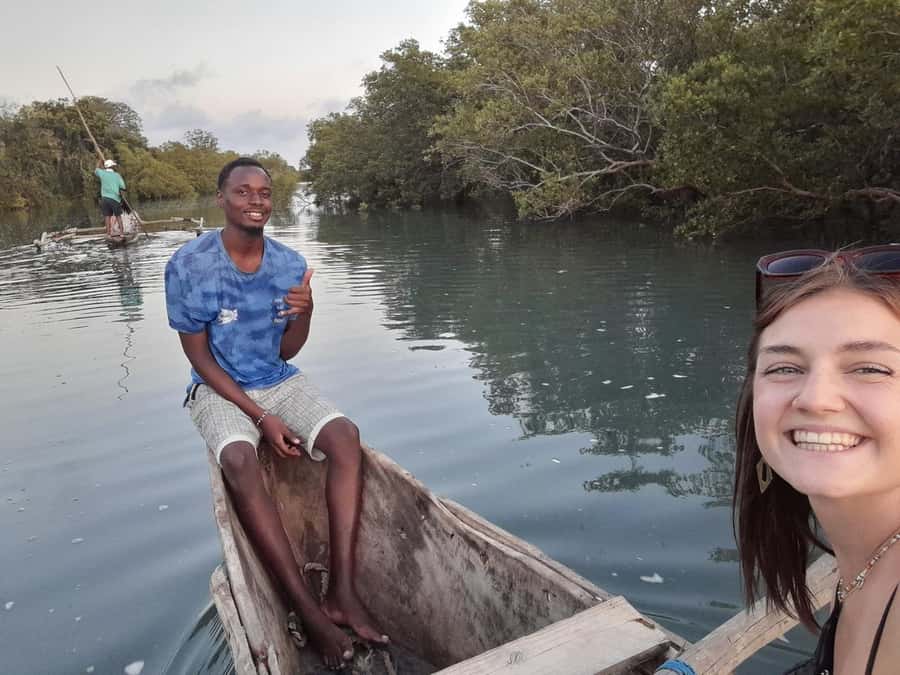 Diani: Sunset Cruise along Kongo River on Wooden Canoe boat - A Short Tuk-Tuk Ride With One Practical Catch