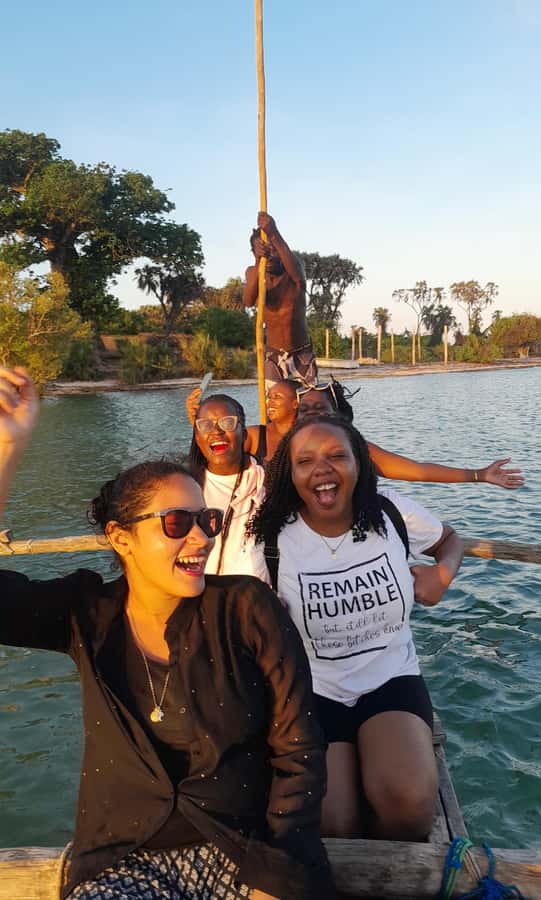Diani: Sunset Cruise along Kongo River on Wooden Canoe boat - The Sunset Is the Main Event