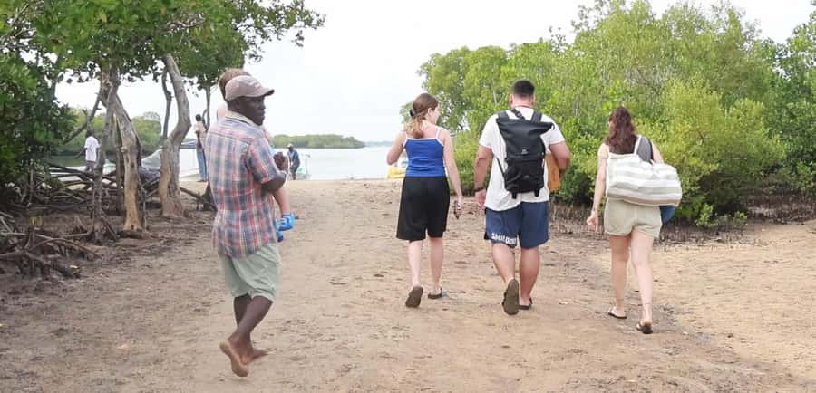 From Diani Beach: Funzi Island Full Day Excursion with Lunch - Seafood lunch under a simple shelter