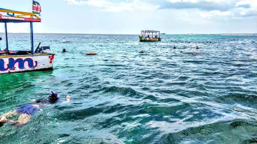 From Mombasa: Watamu Marine Park & Sudi Island Excursion - Swimming at the white-sand beach