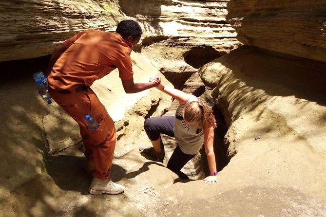 Guided Day Tour Safari of Parks Lake Naivasha and Hells Gate - Walking into the gorges and caves