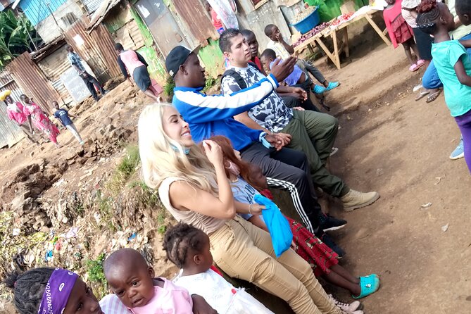 Kibera slum tour with Lucas - The old railway line and Kibera from above