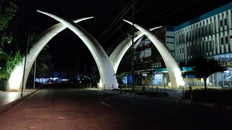 Mombasa: Private City Tour with Fort Jesus & Haller Park - The Elephant Tusks and Mama Ngina Drive