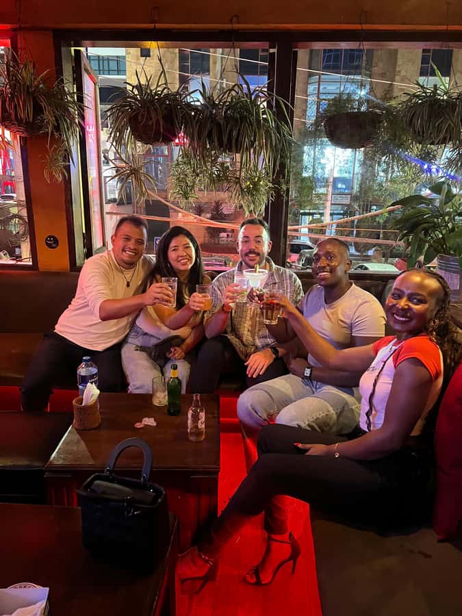 Nairobi bar crawl:Drink and Mingle - Practical details that make the night easier
